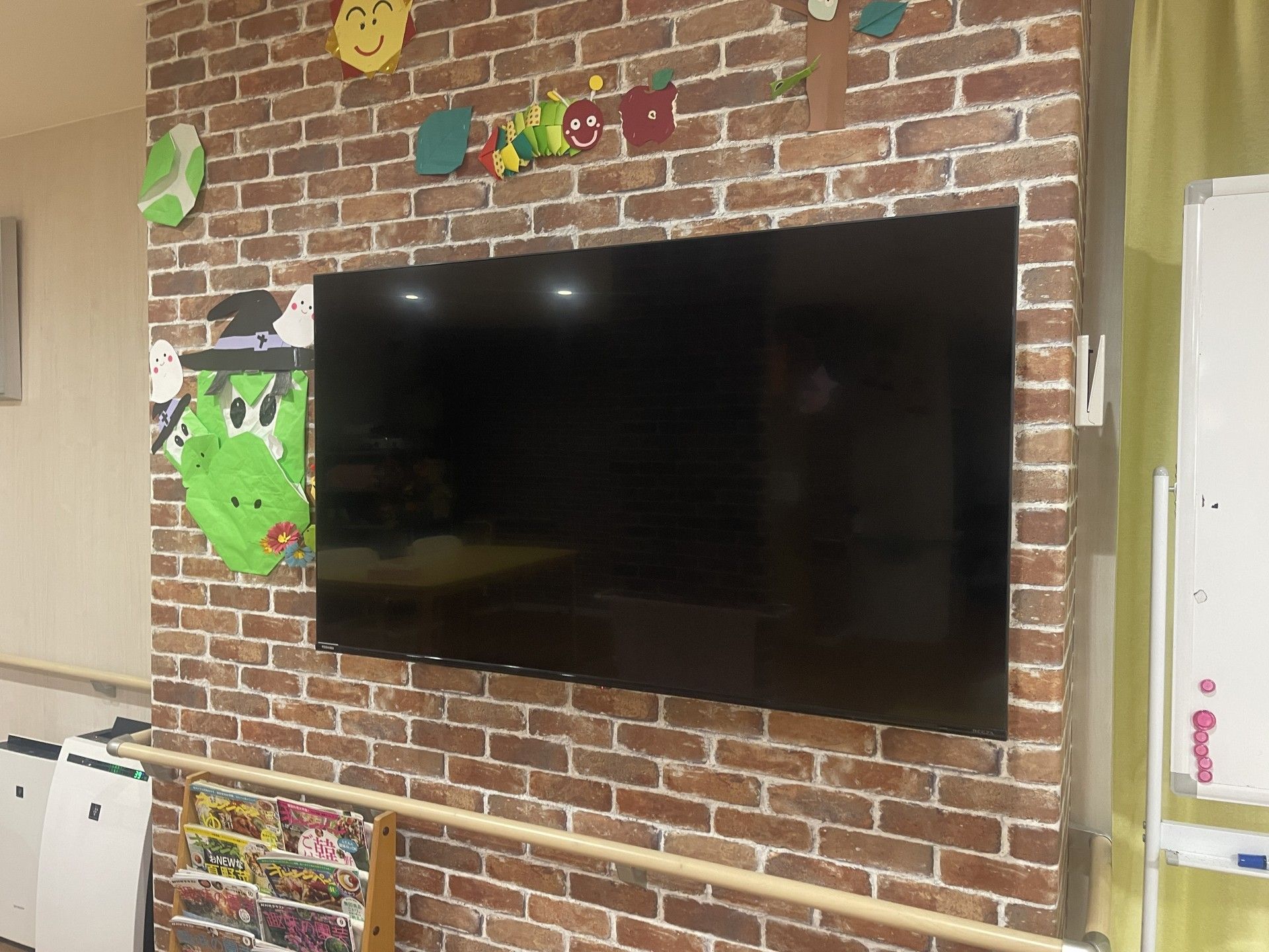 手作り装飾の壁面