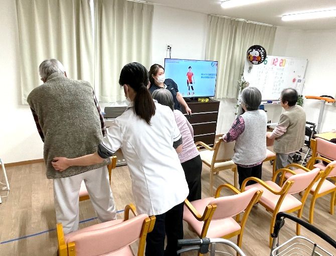 テレビのある共有スペース