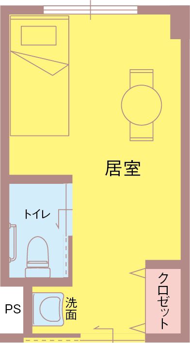 快適な居室の間取り図