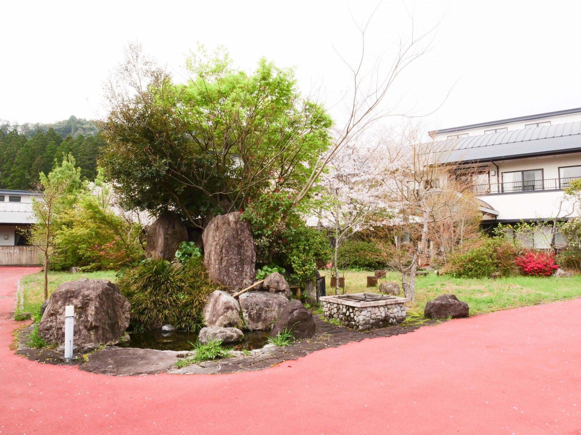 緑豊かな庭園風景