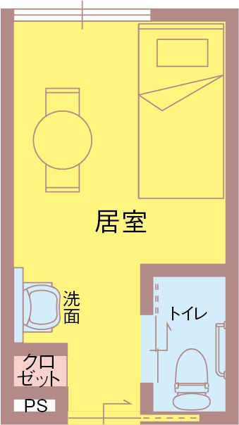 居室の空間配置図