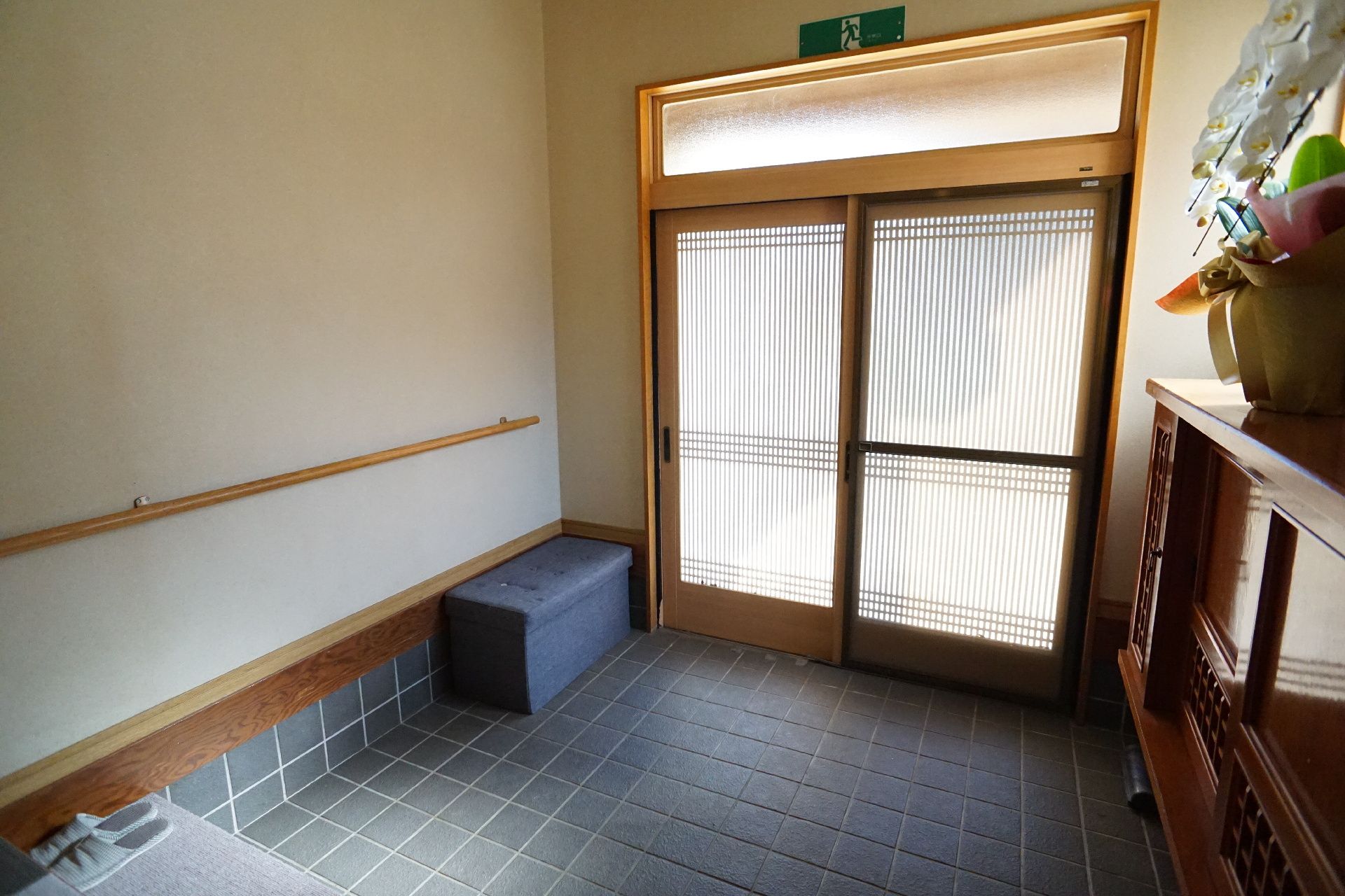 段差が極力なく、バリアフリー化されているエントランス