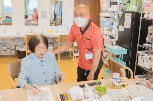 スタッフと入居者様