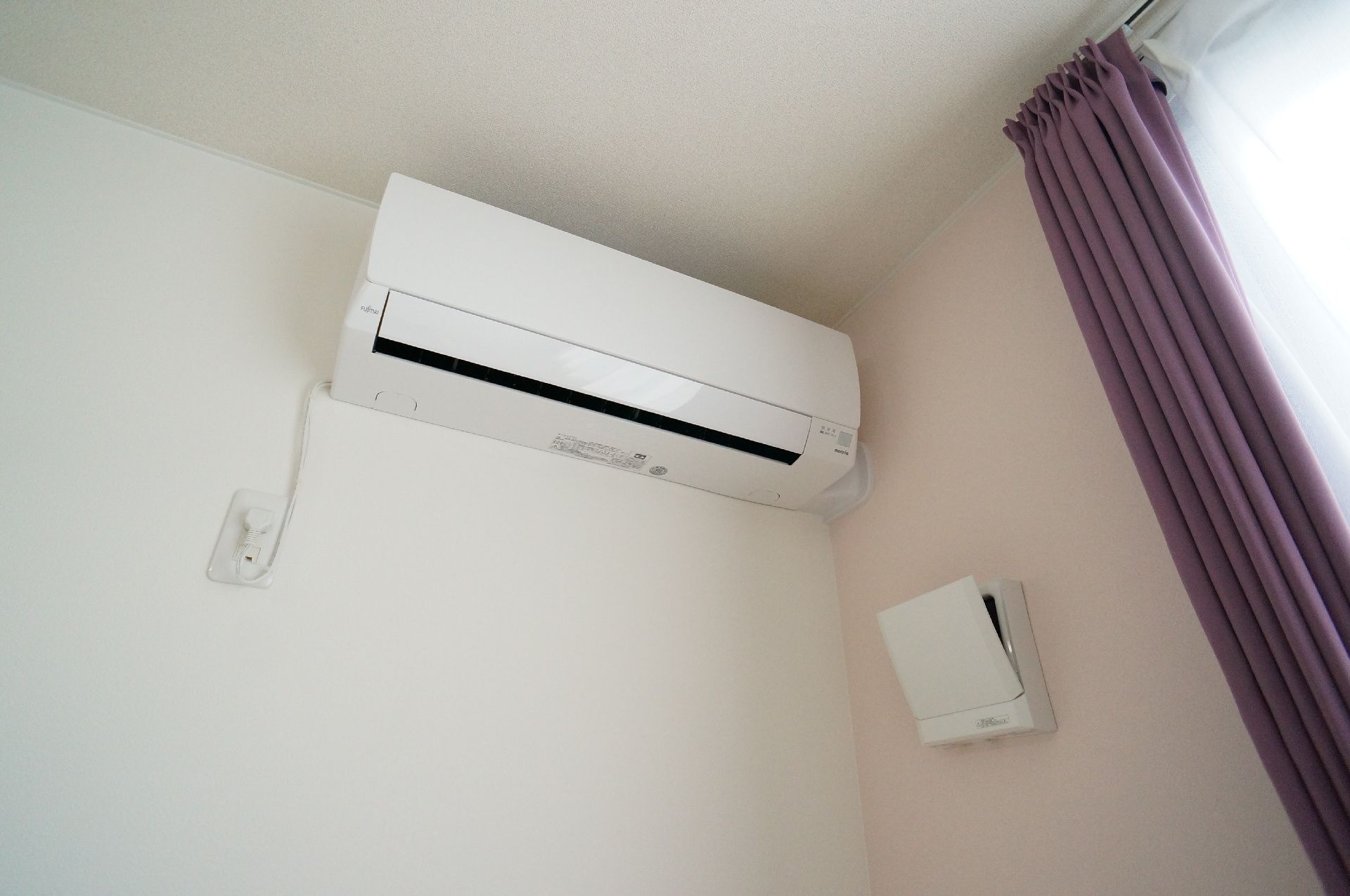 エアコンが完備された居室