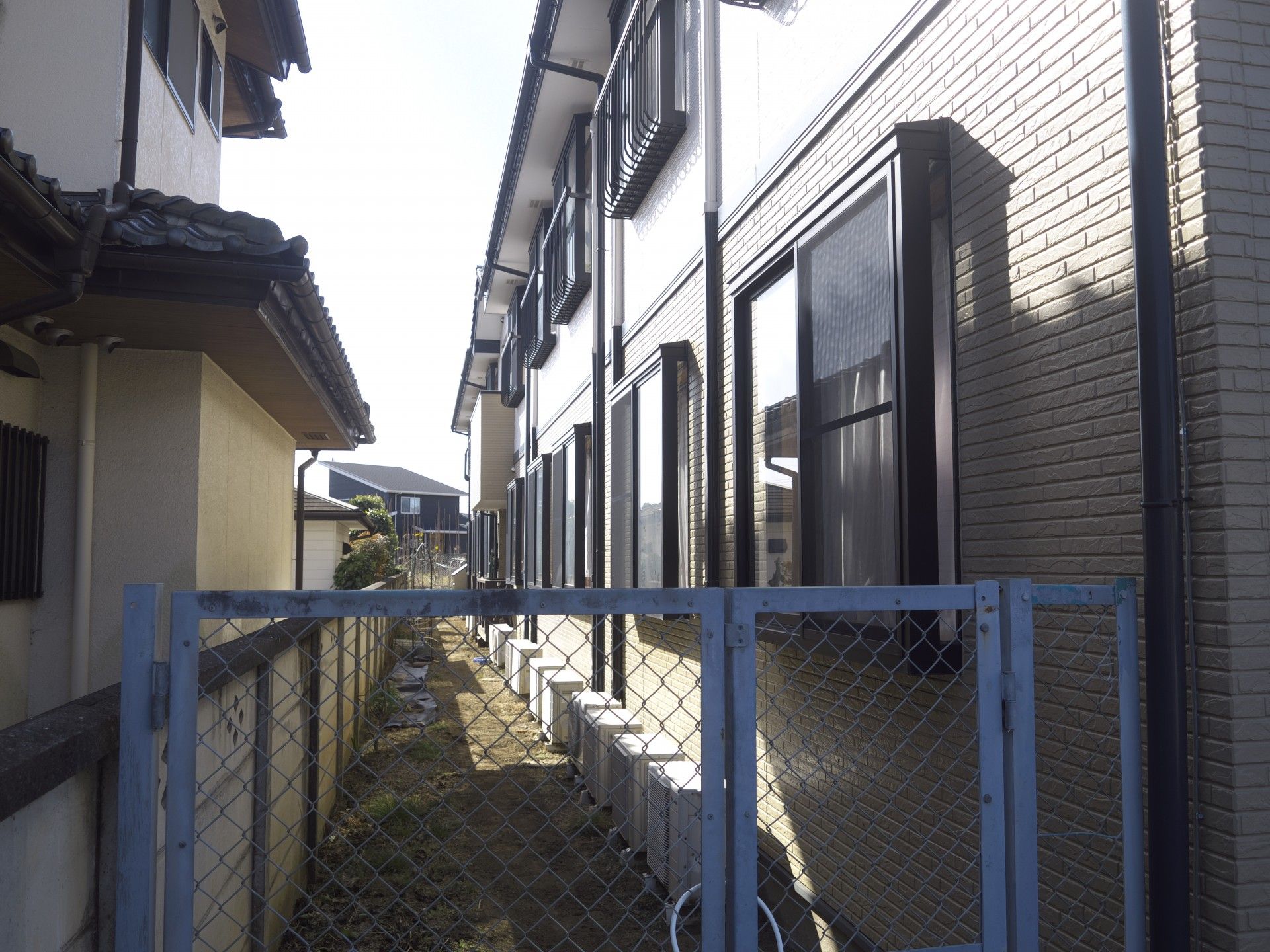 建物の外側の通路