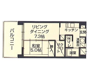 一般居室の間取り図