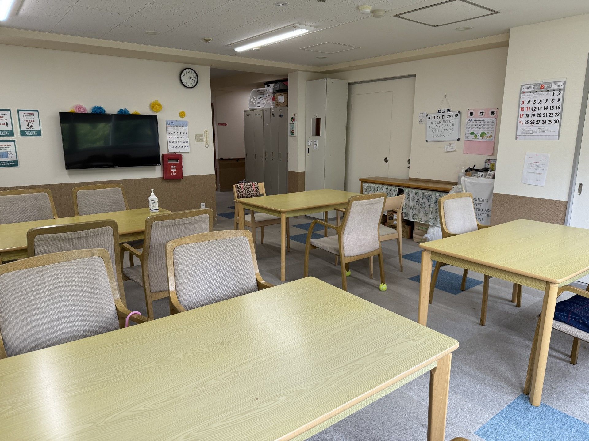 明るい共有スペース