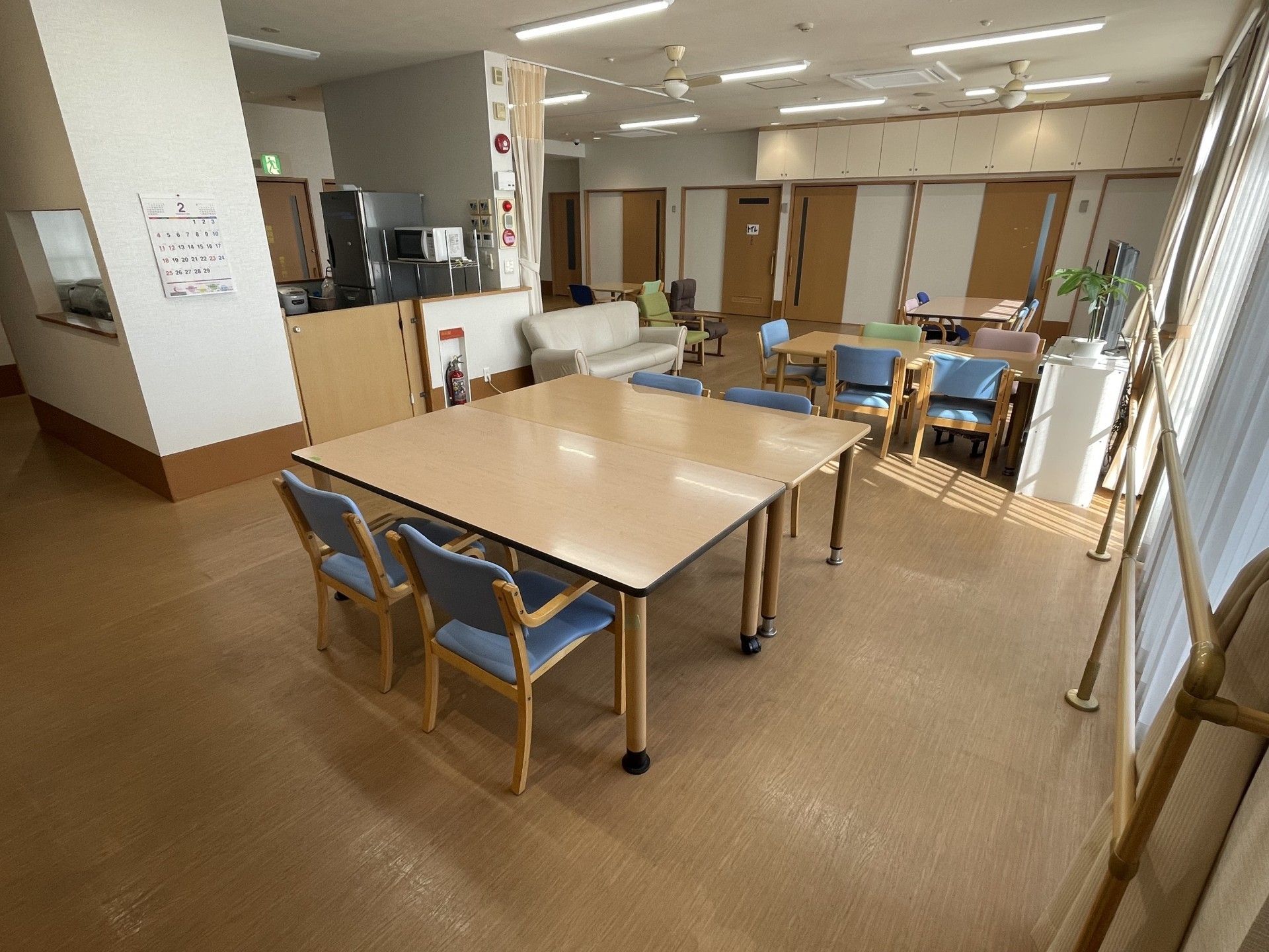 ゆったり広々とした居室