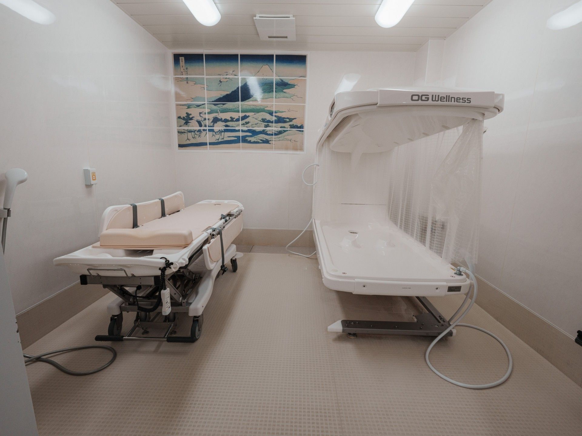 快適な入浴設備の部屋