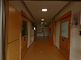 明るい廊下とエレベーターホール
