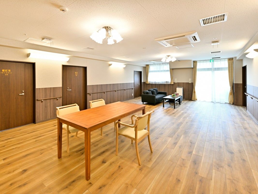 ご家族様と面会できる共用スペース