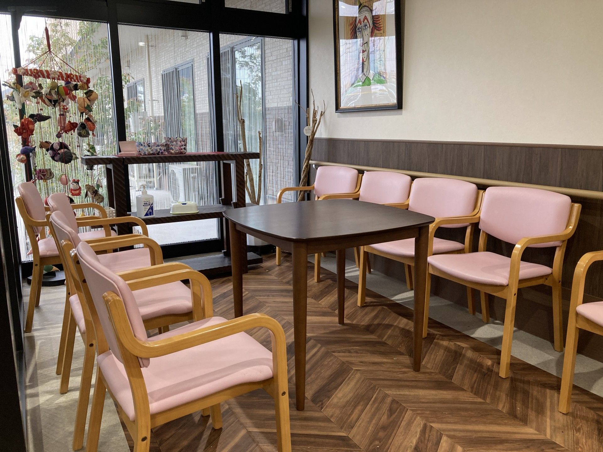 落ち着いた談話スペース