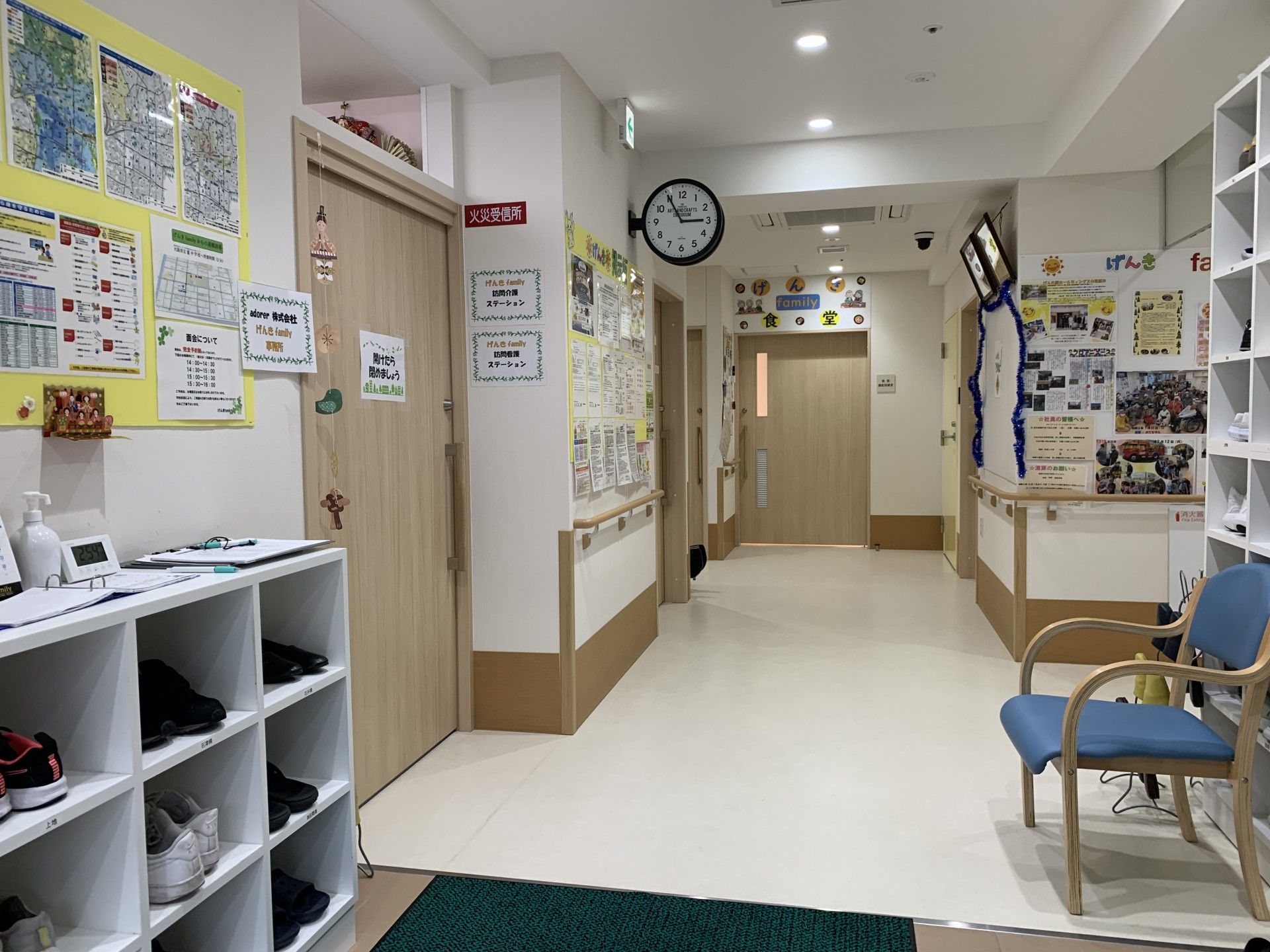 情報豊富なエントランスホール