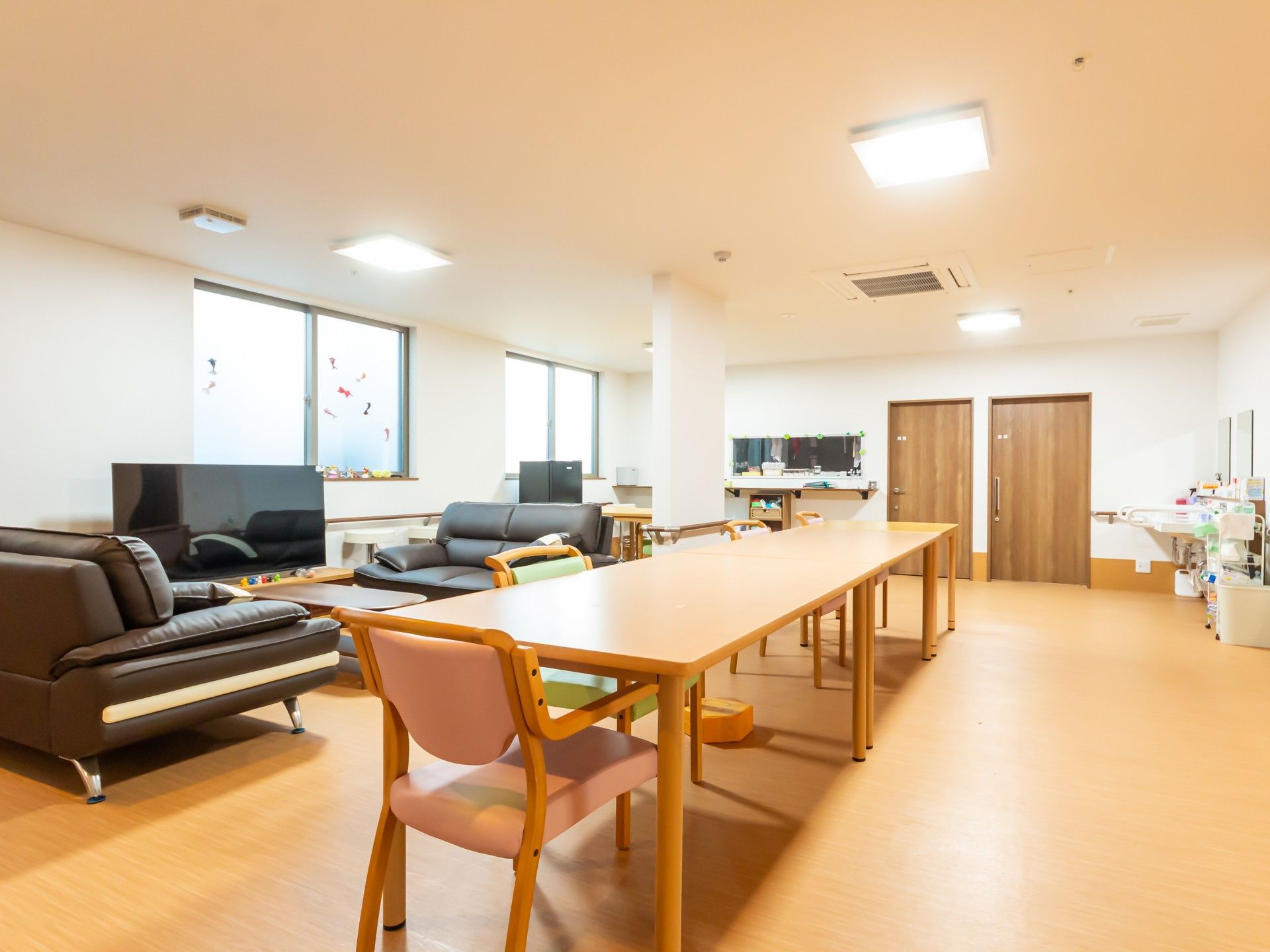 お食事中のご入居者様