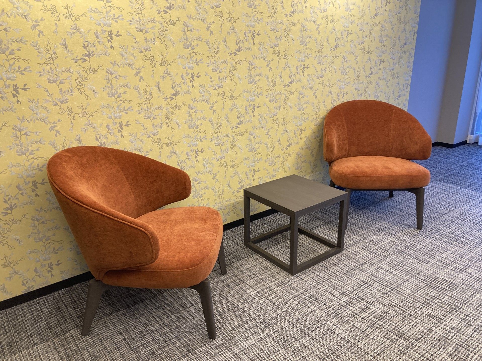 くつろぎの椅子とテーブル