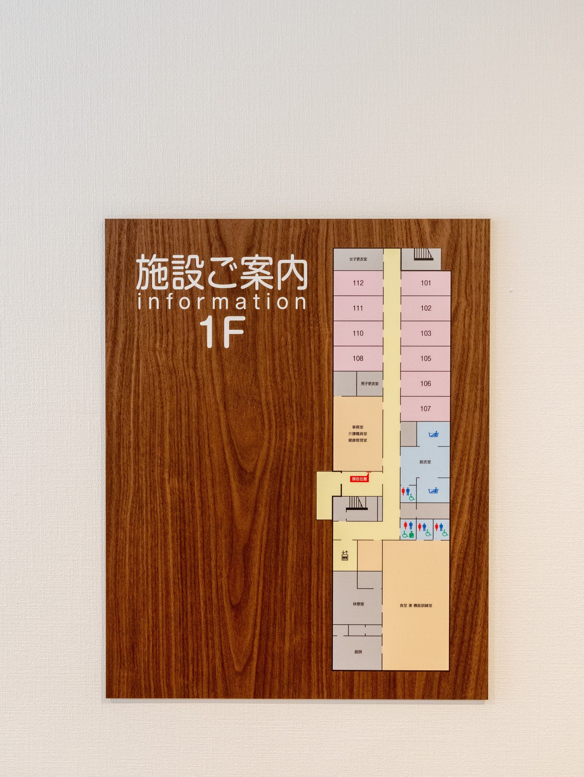 案内板の配置図