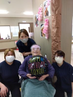 スタッフと入居者様