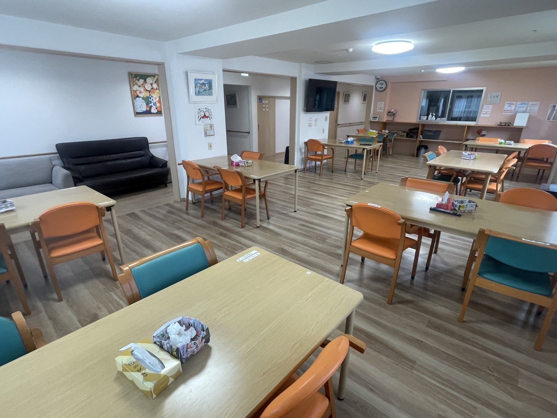 広々とした共有スペース