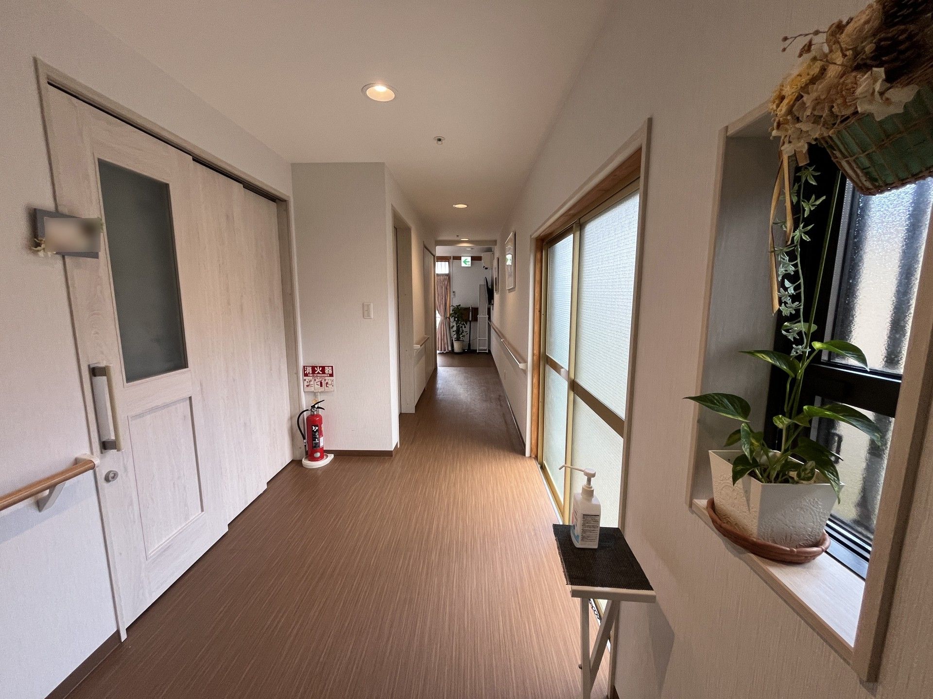 明るい廊下