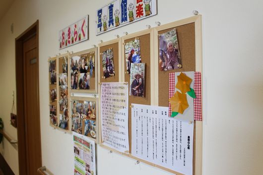 施設内の写真館