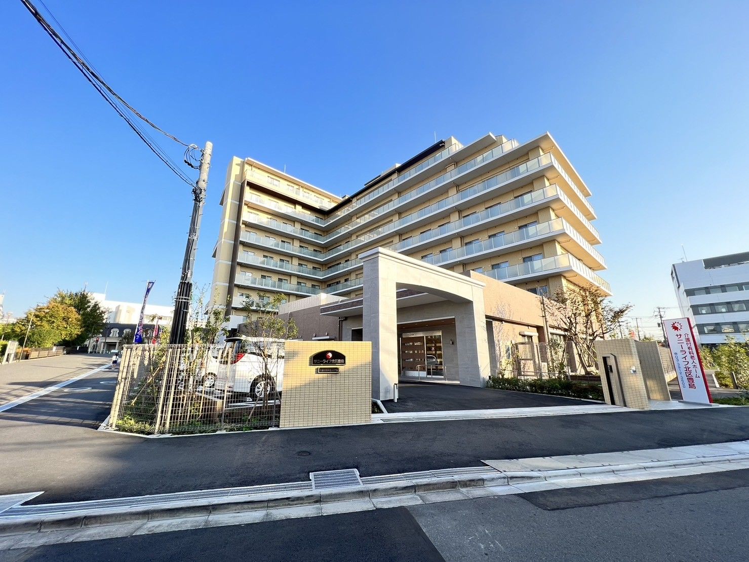 快適な施設の外観