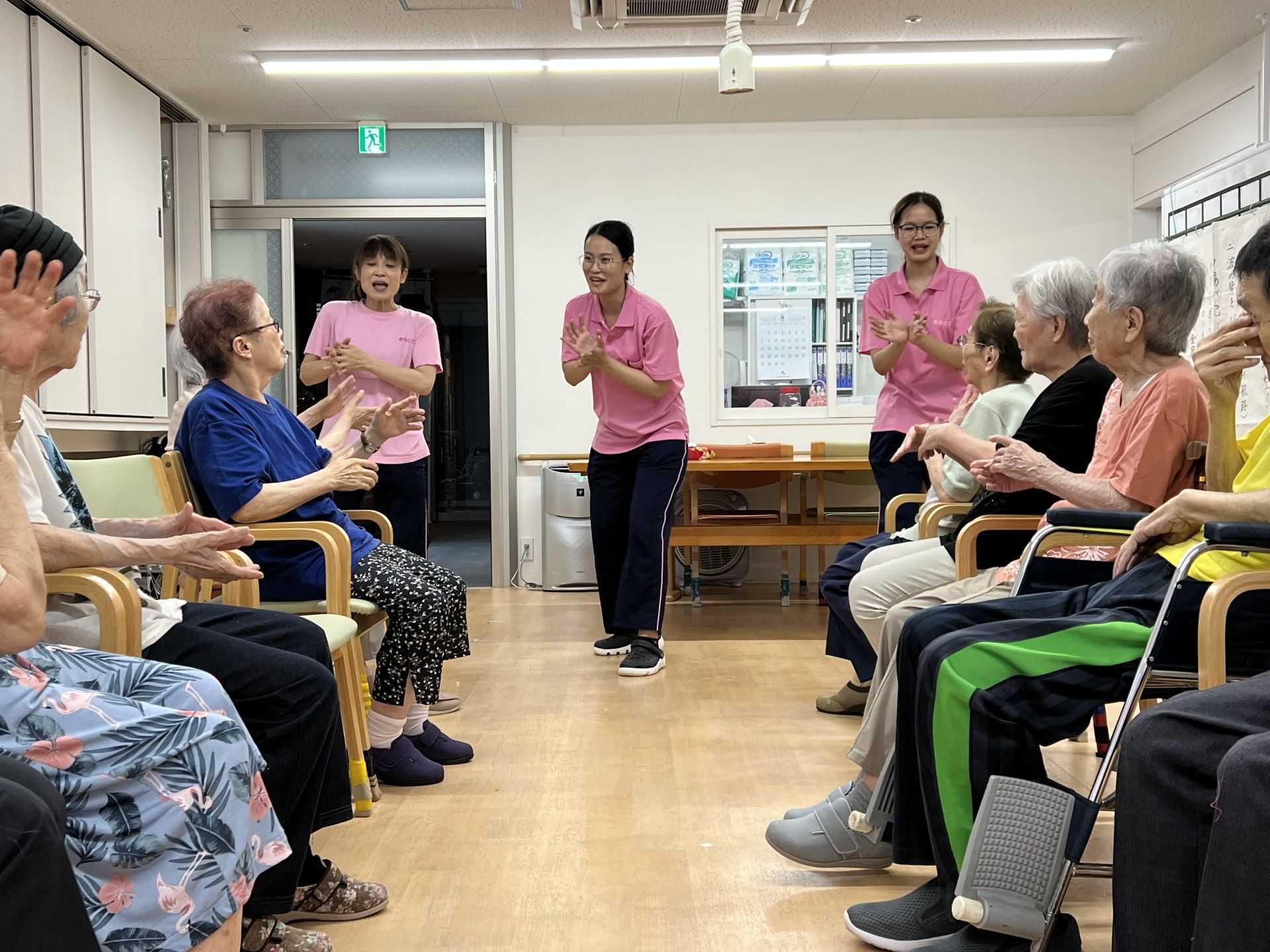 施設内のイベントやレクリエーション