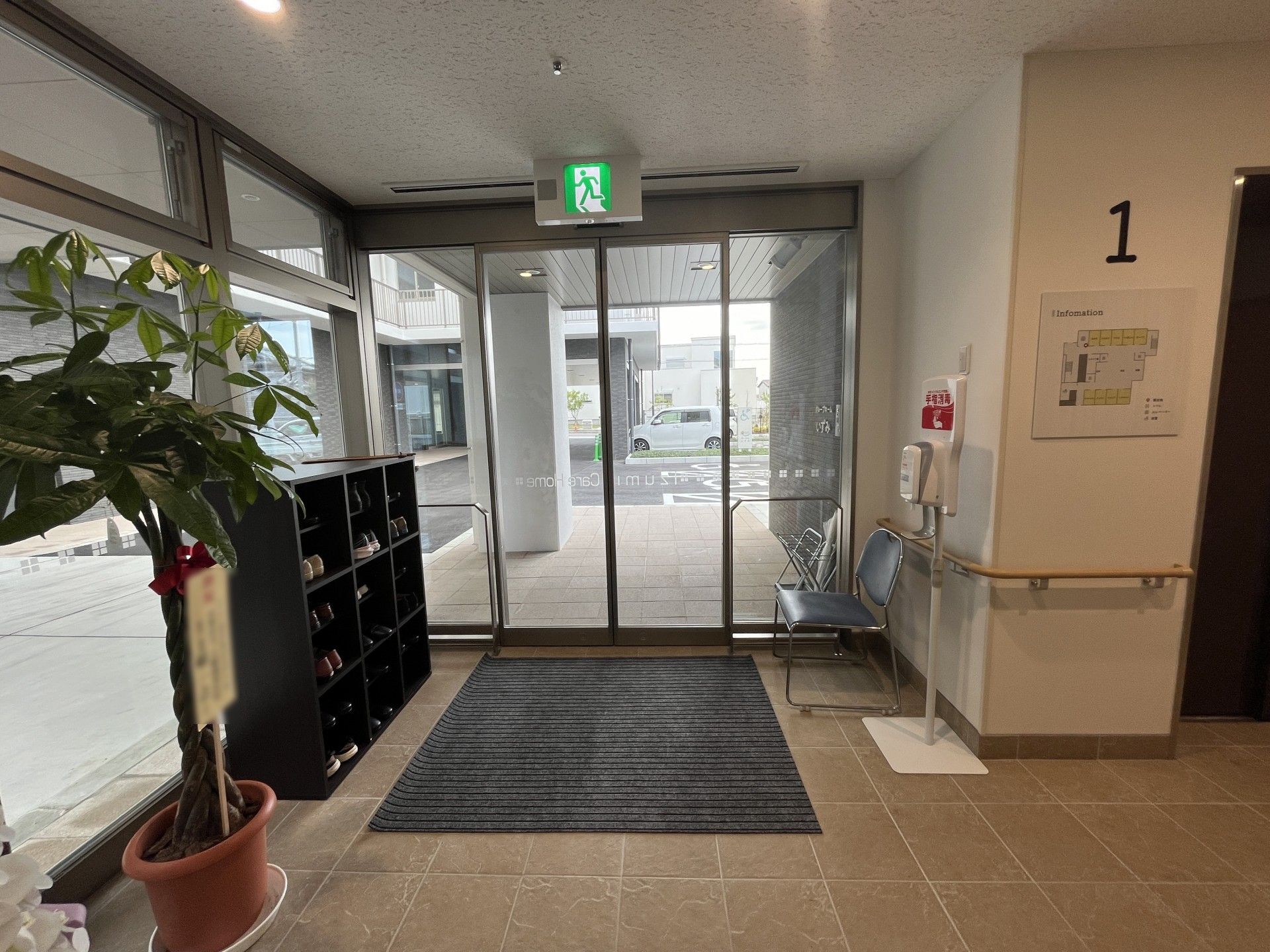 出入りしやすいエントランス