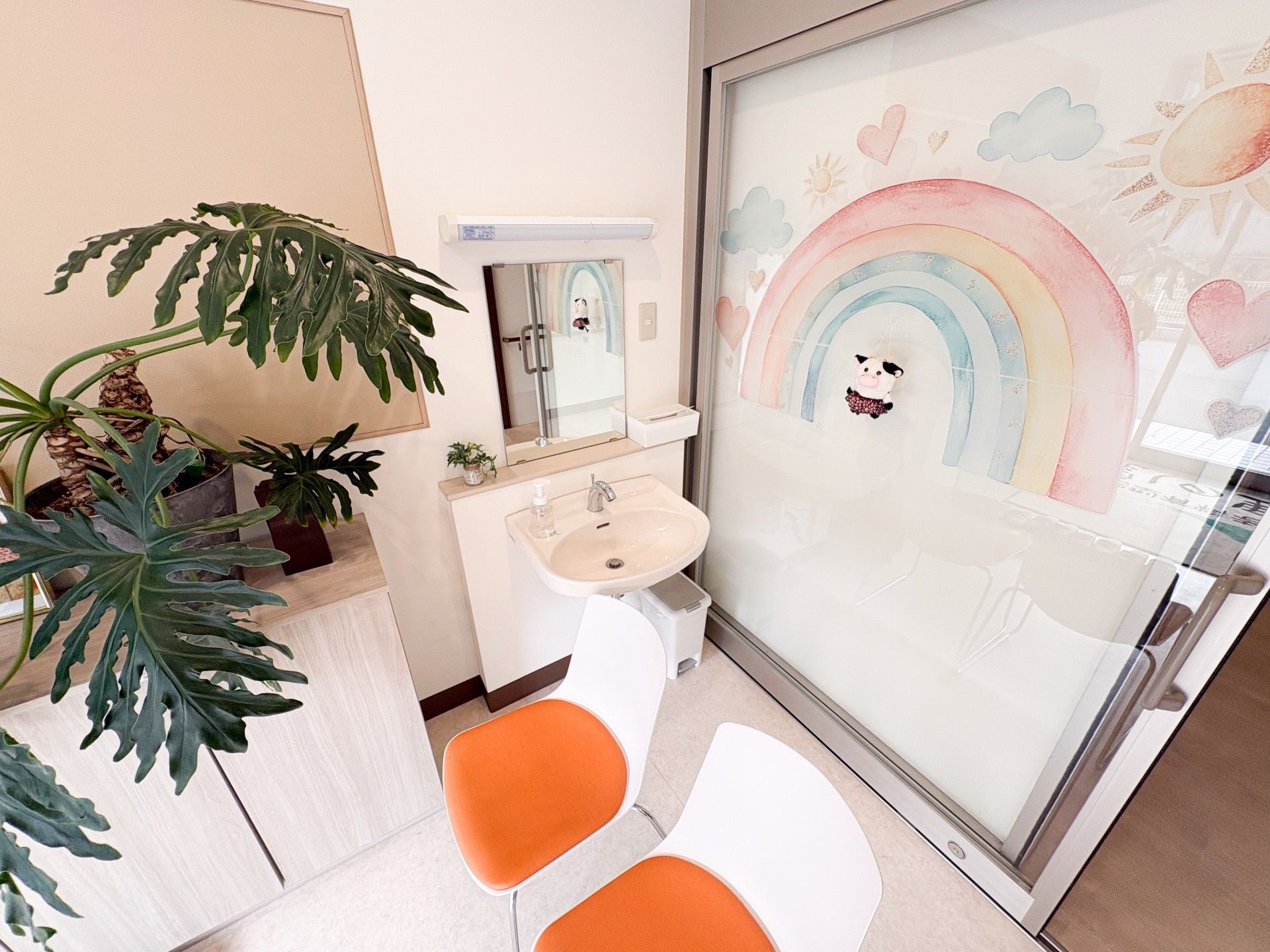 明るい洗面スペース