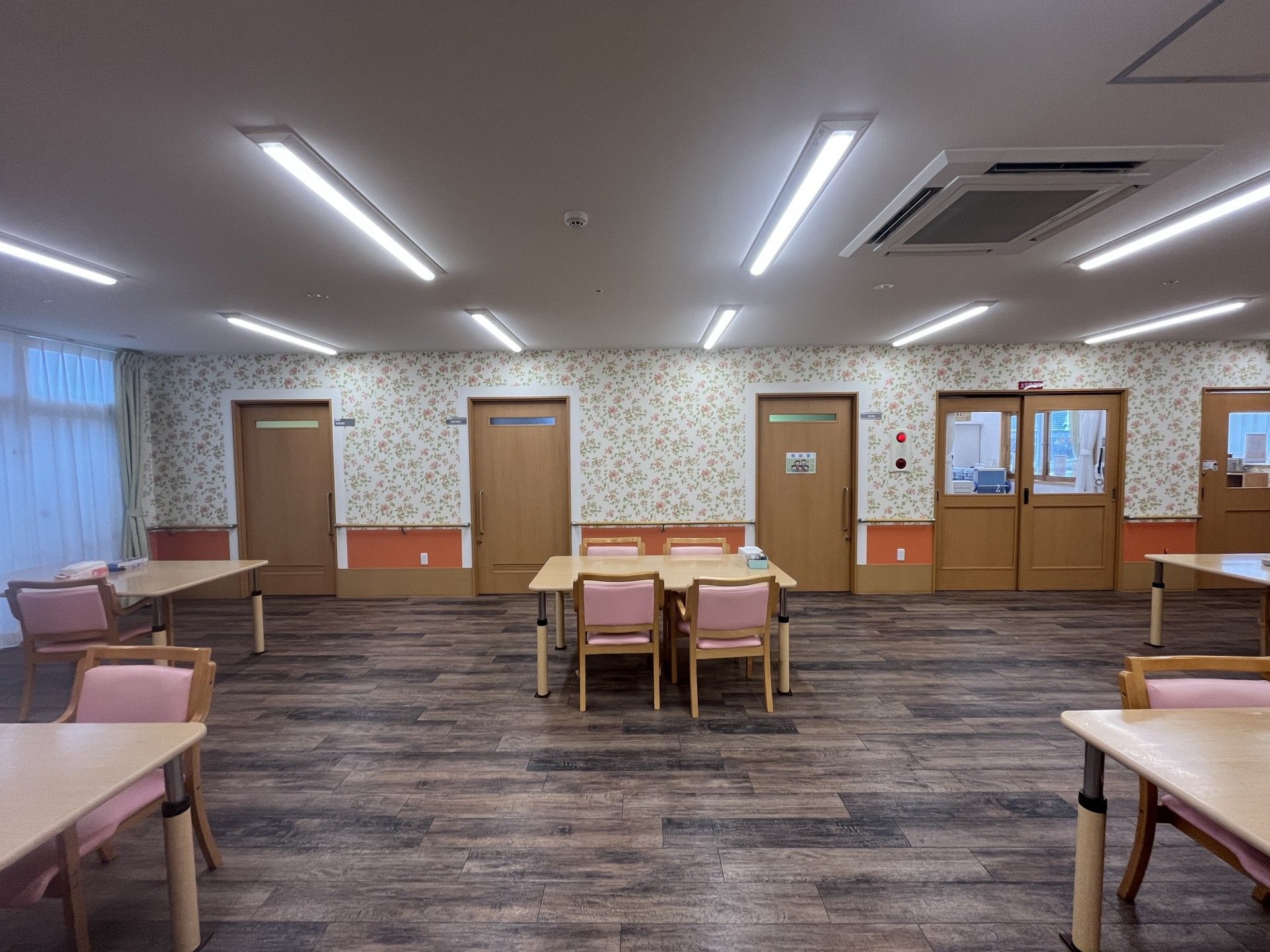 明るい共有スペース