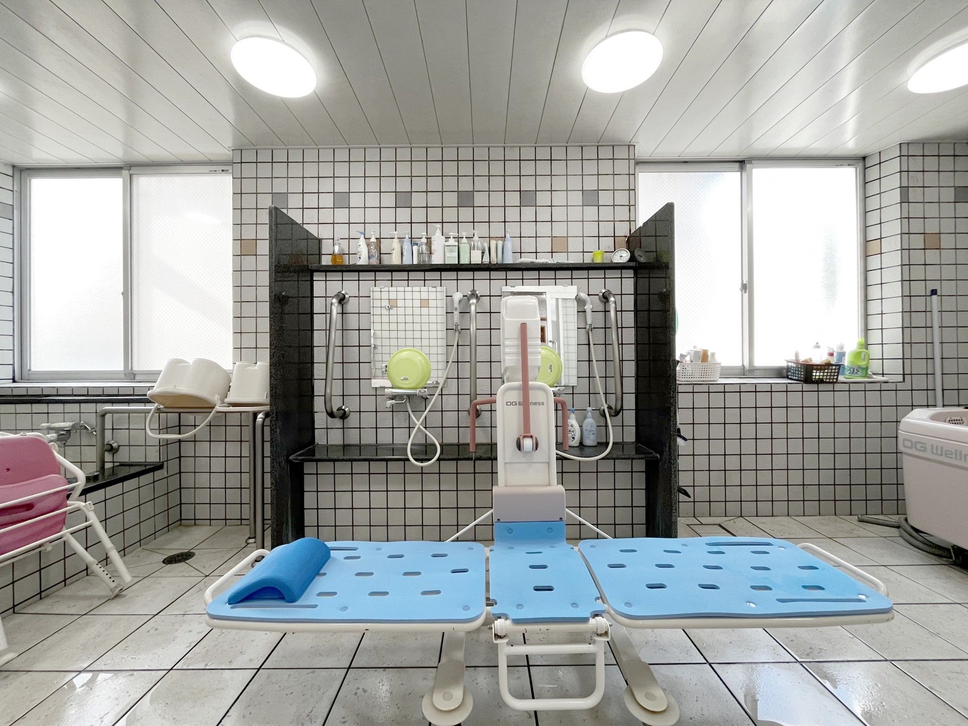 清潔な浴室設備