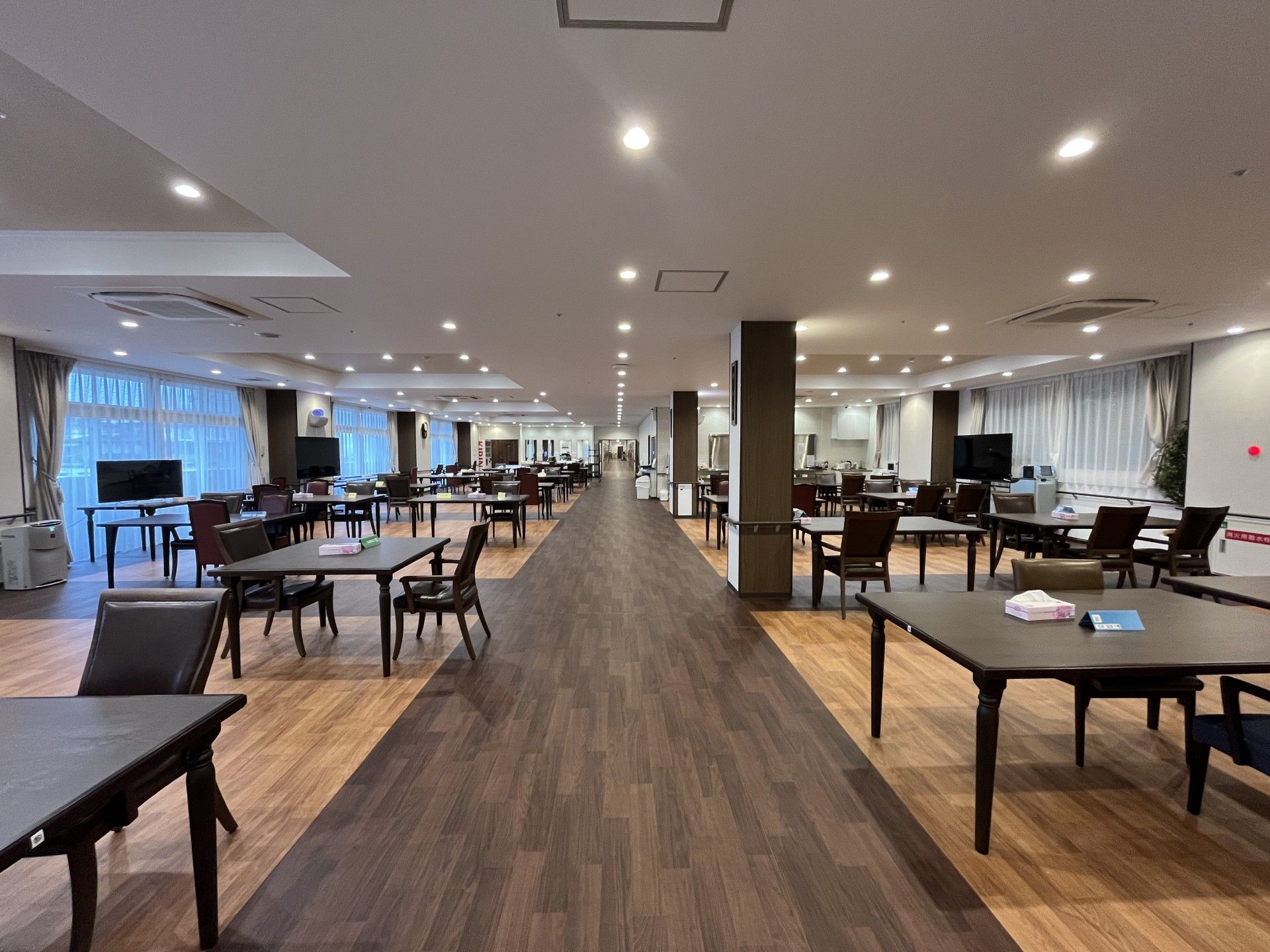 広々とした共有スペース