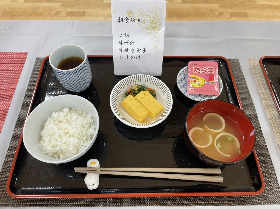 和食の朝食セット