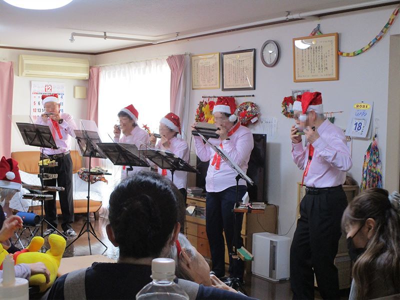クリスマスイベントの共有スペース