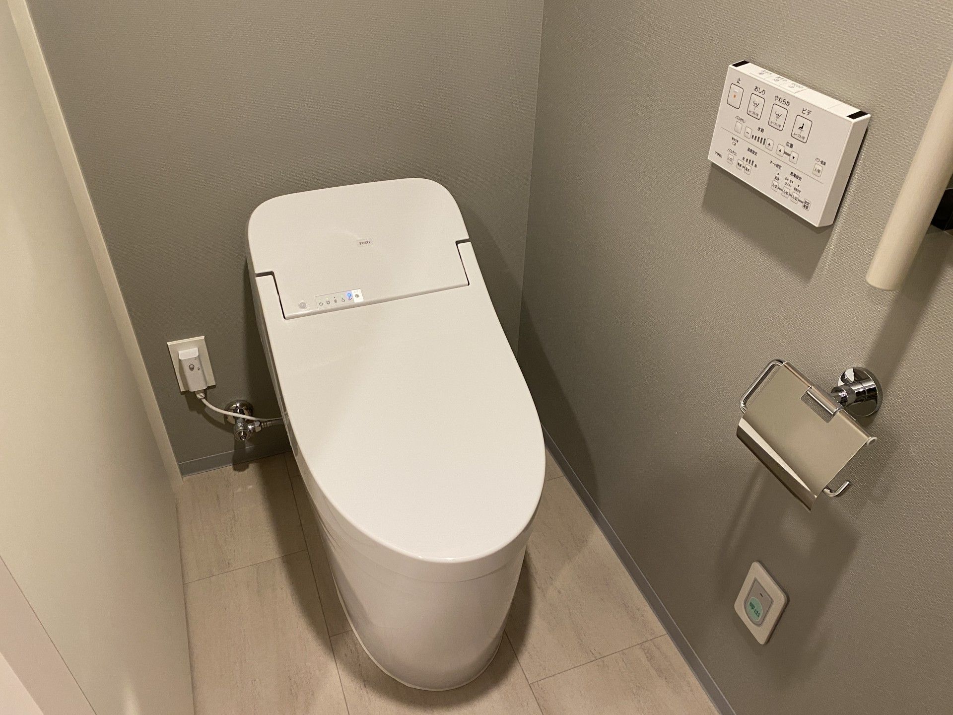 清潔なトイレ設備