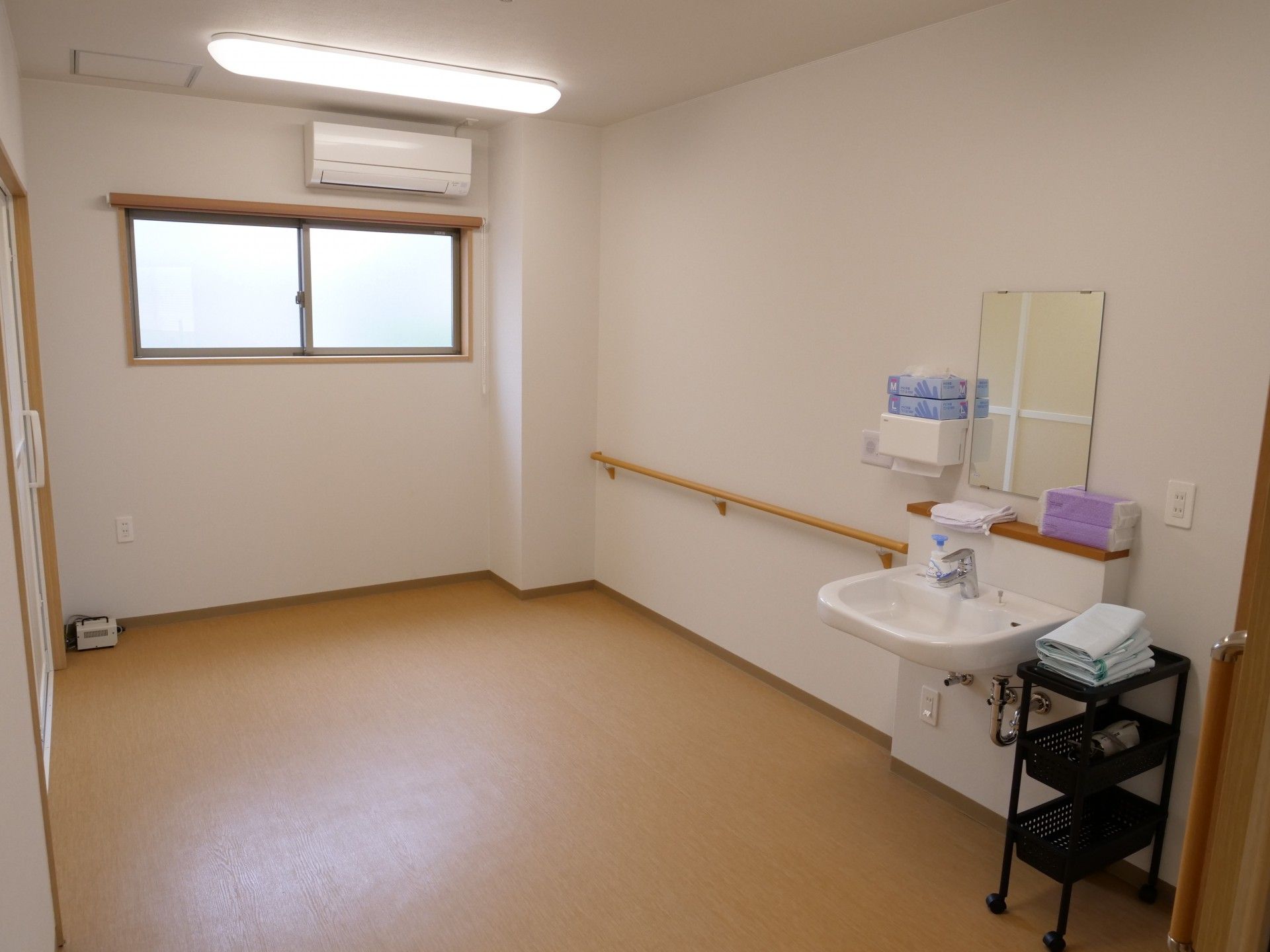 清潔な個室の一角