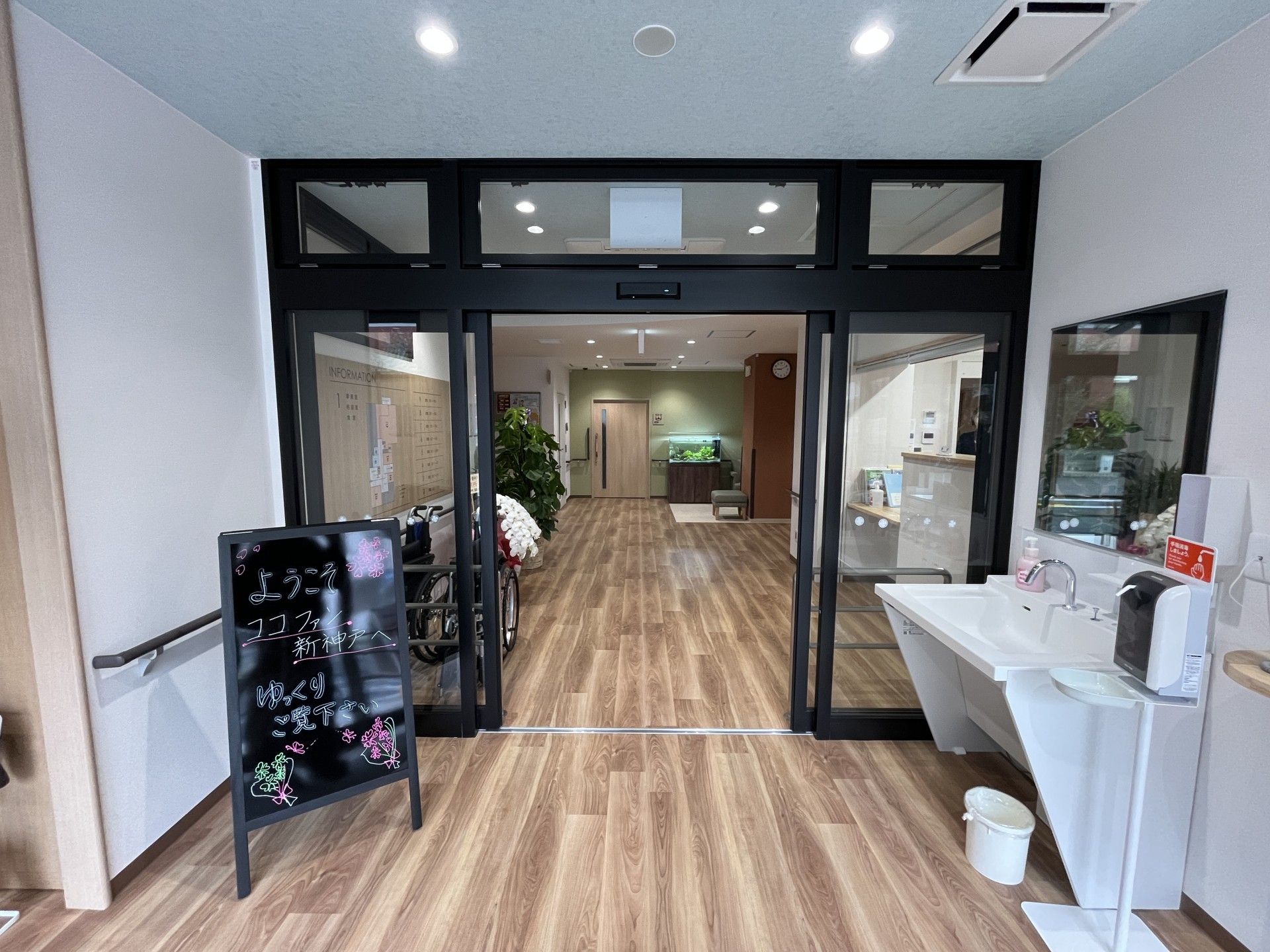 広いエントランス