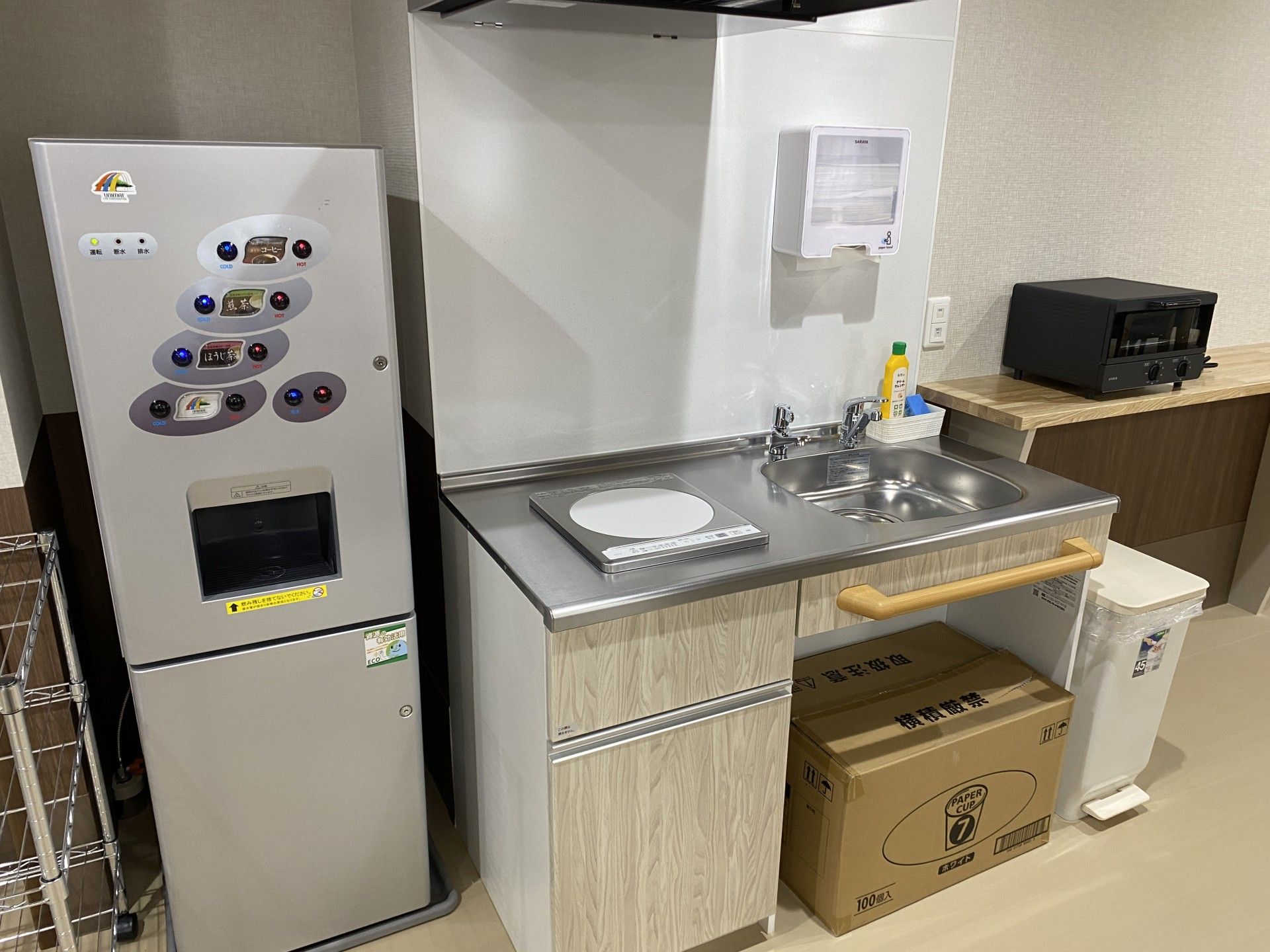 清潔なキッチンコーナー