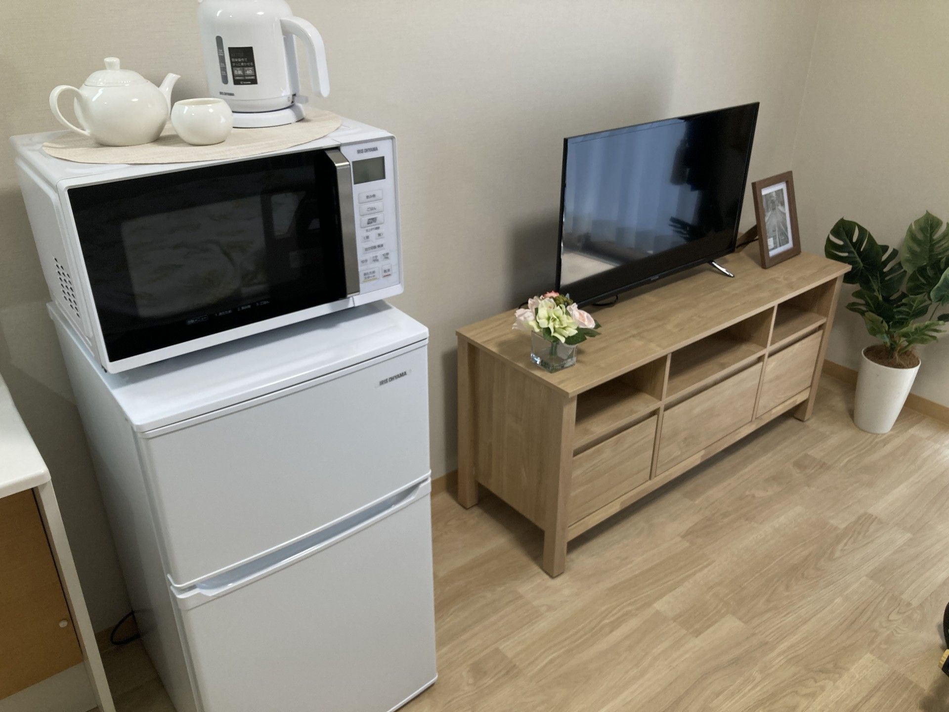 電化製品と家具の配置