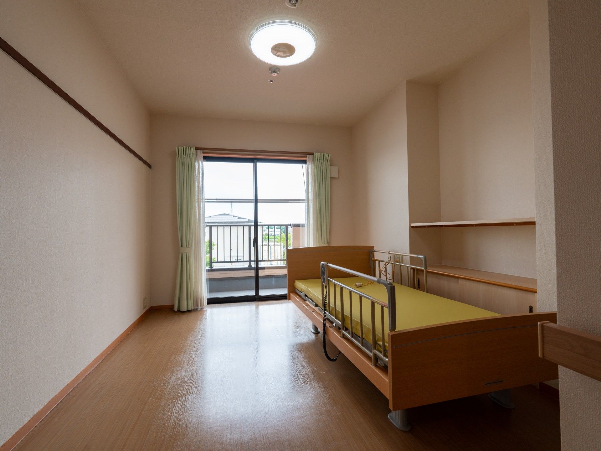 ゆったりした居室の一角
