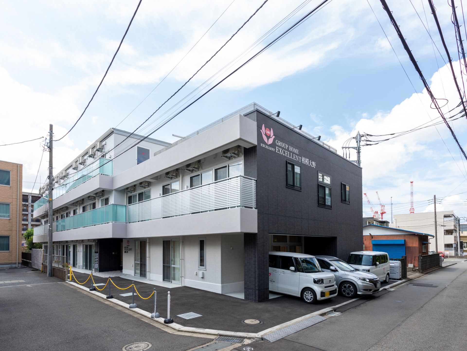 新しい居住施設の外観