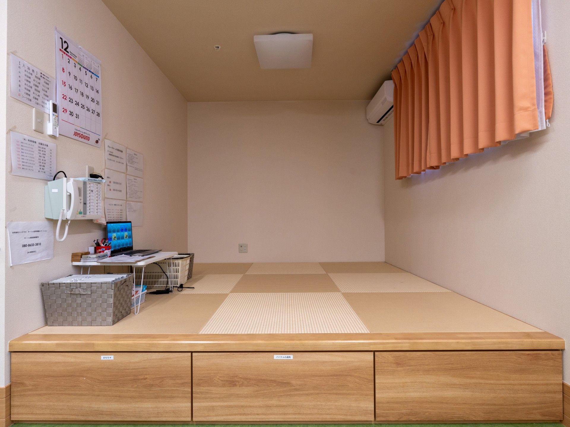畳のある落ち着いた部屋