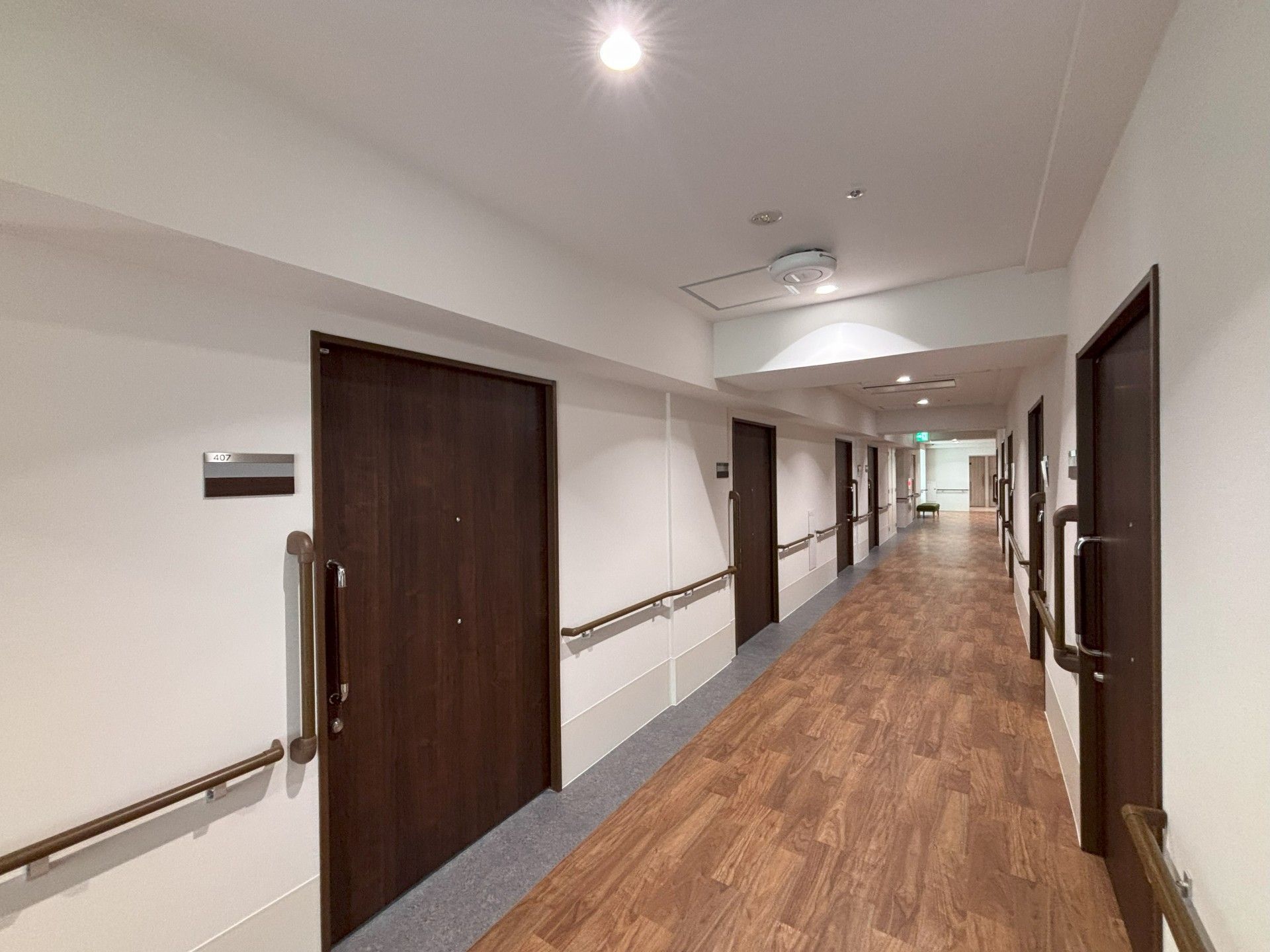 安全に配慮した廊下