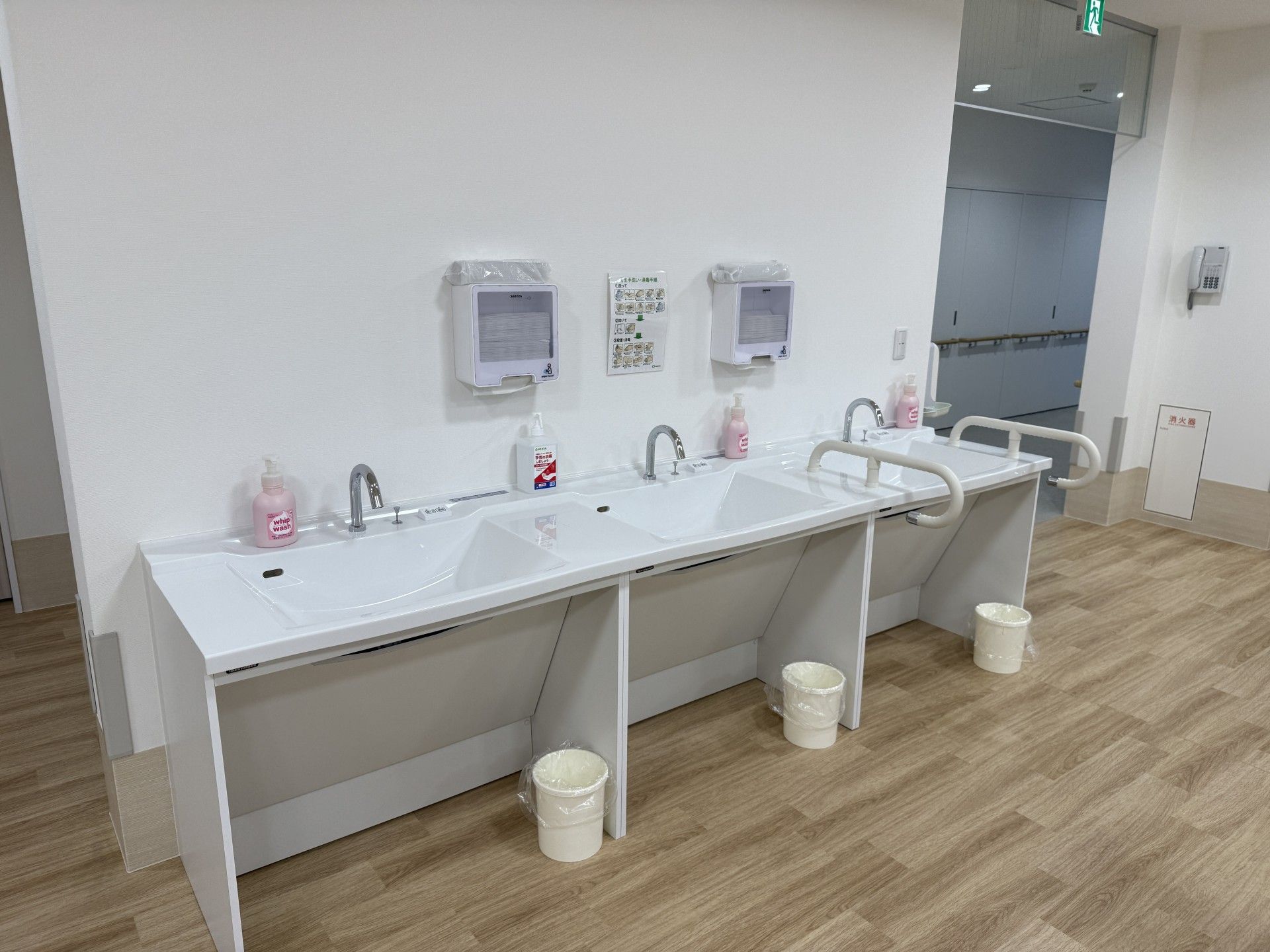 手洗い場の様子