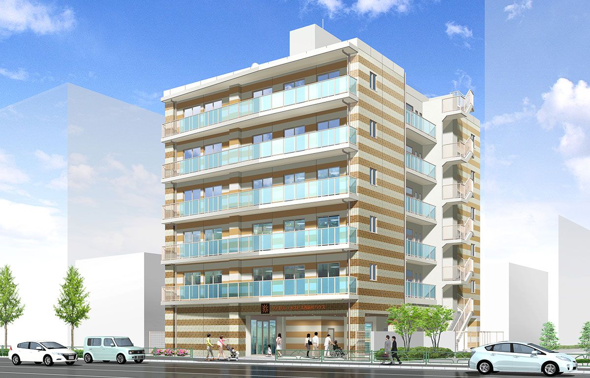 清潔感のある多層建築複合体