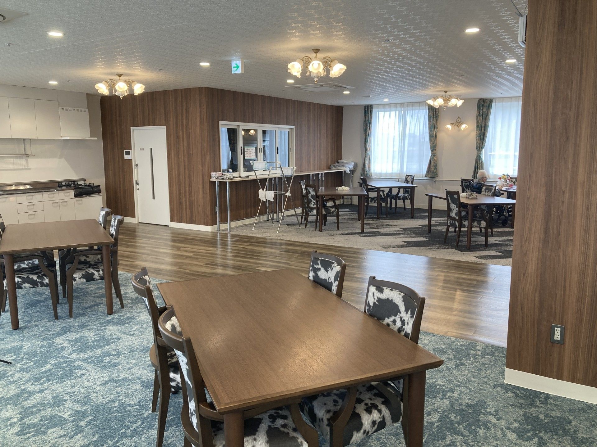 明るい共有スペース