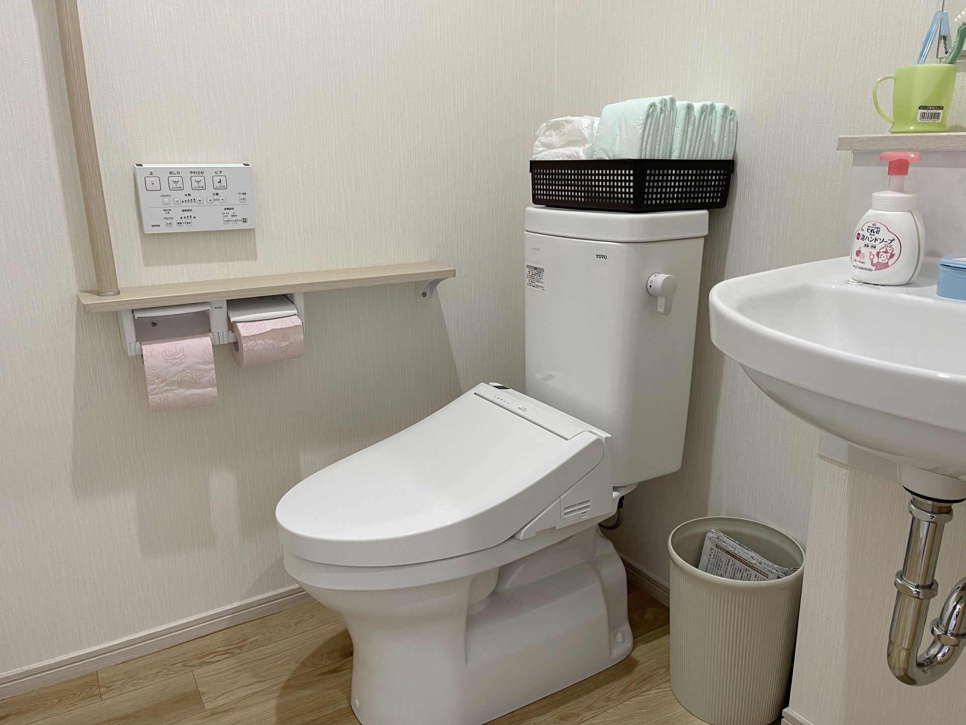 清潔なトイレ設備