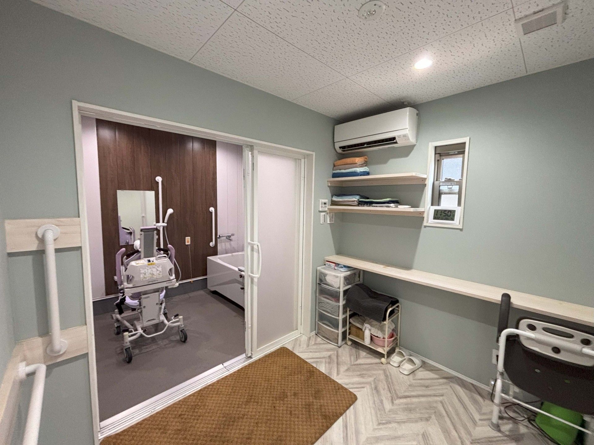 清潔な洗面スペース