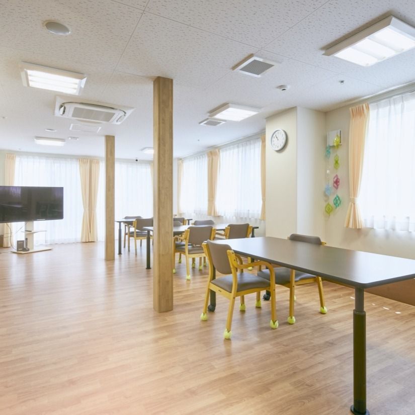 明るい共有スペース