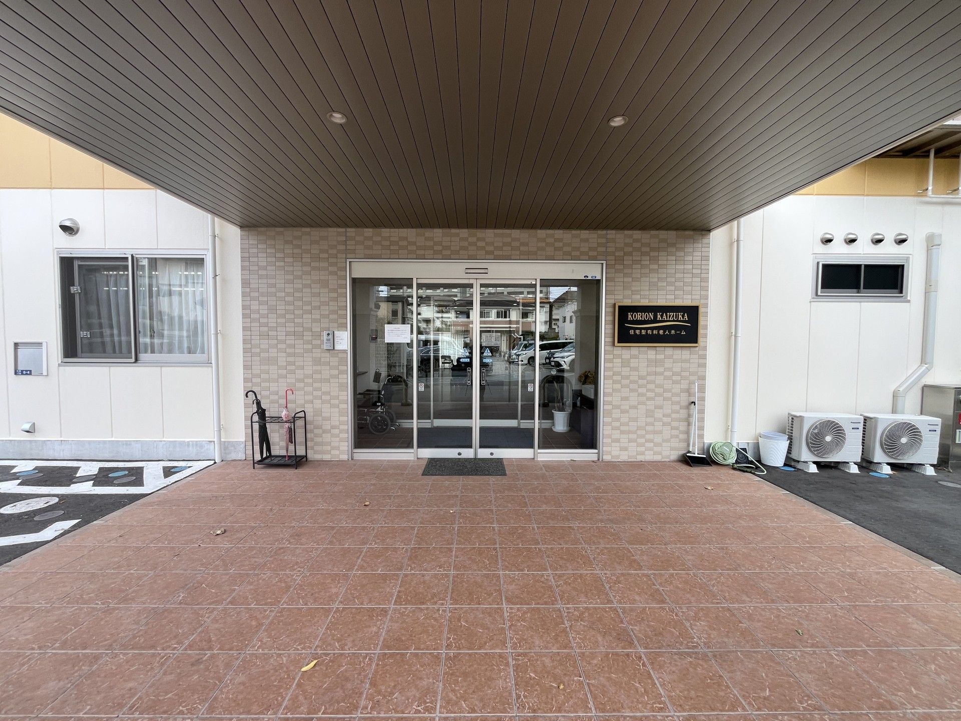 広いエントランス