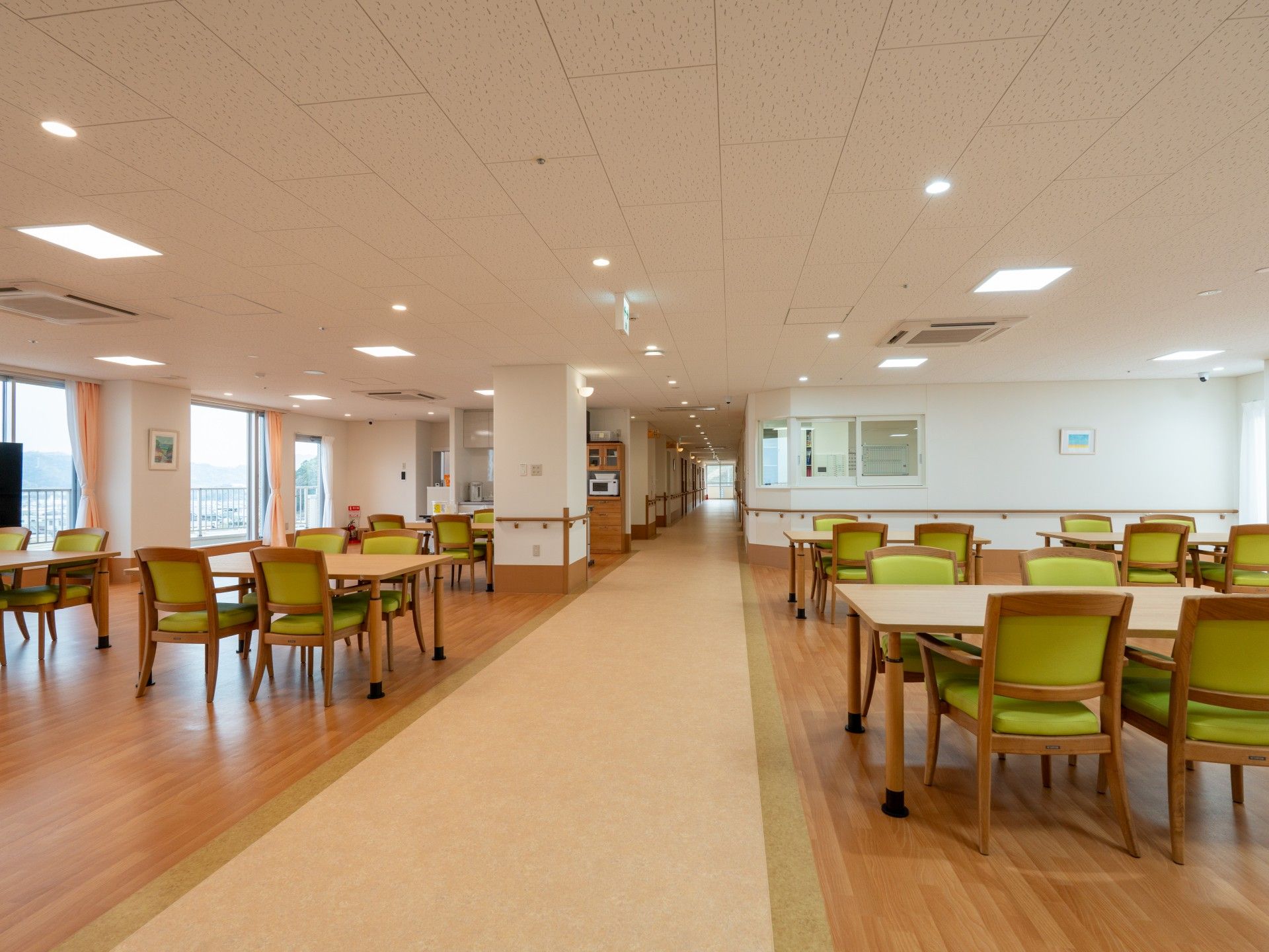 広々とした共有スペース